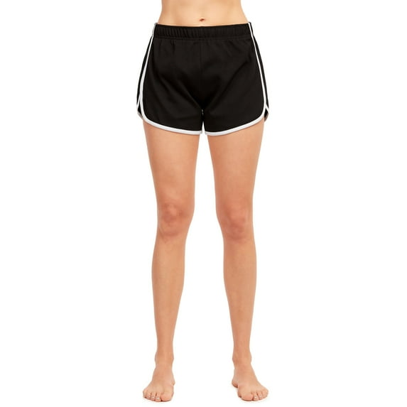 Sofra Women's Casual Comfy Dolphin Hem Workout Active Gym Shorts