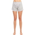 thumbnail image 1 of Sofra Women's Comfy Casual Dolphin Shorts 2-Pack Heather Grey, 1 of 5