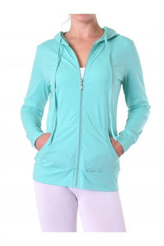 Ladies Thin Zip-Up Hoodie Jacket