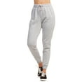 thumbnail image 1 of Sofra Women's Cotton Fleece Jogger Pants L, Heather Grey, 1 of 2