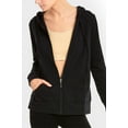 thumbnail image 1 of Sofra Women's Lightweight Cotton Blend Long Sleeve Zip Up Thin Hoodie Jacket, 1 of 4