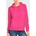 thumbnail image 1 of Sofra Women's Lightweight Cotton Long Sleeve Pullover Thin Hoodie Jacket, 1 of 4