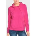 thumbnail image 1 of Sofra Women's Lightweight Cotton Long Sleeve Pullover Thin Hoodie Jacket, 1 of 4