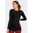 thumbnail image 1 of 3 Packs of Sofra Women's Long Sleeve Classic Fit Crew Neck T-Shirt Top, 1 of 4