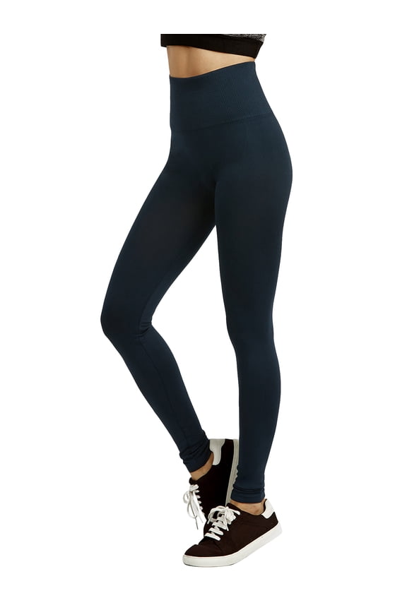 Women's & Plus One Size Seamless High Waist Extra-Wide Banded Ankle Length Leggings