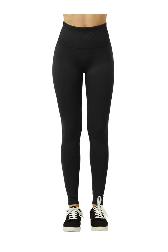 Women's & Plus One Size Seamless High Waist Extra-Wide Banded Ankle Length Leggings