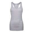 thumbnail image 1 of Sofra Women's Ribbed Knit Racerback Cotton Active Tank Top, 1 of 2