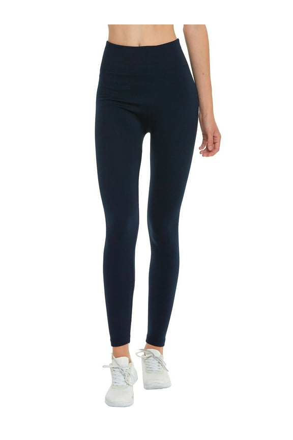 Women's Seamless High Waist Fleece Lined Warm Winter Leggings (Fits Small to Large)