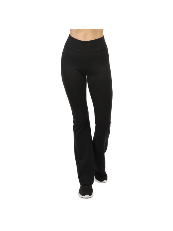 Women's Soft Comfy Cotton Spandex Yoga Sweat Lounge Gym Sports Athletic Pants XL, Black