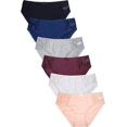 thumbnail image 1 of Sofra Women's Soft Cotton Bikini Panty Pack of 6 - Various Styles, 1 of 1
