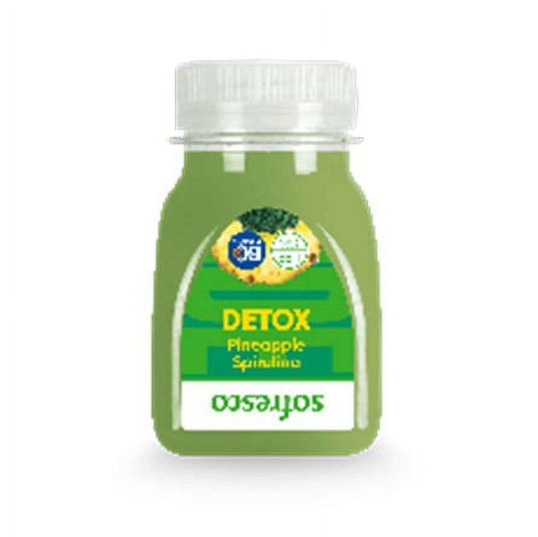 Sofresco Detox Shot Pineapple Spirulina 3.7 fl oz 110ml, 30 pack