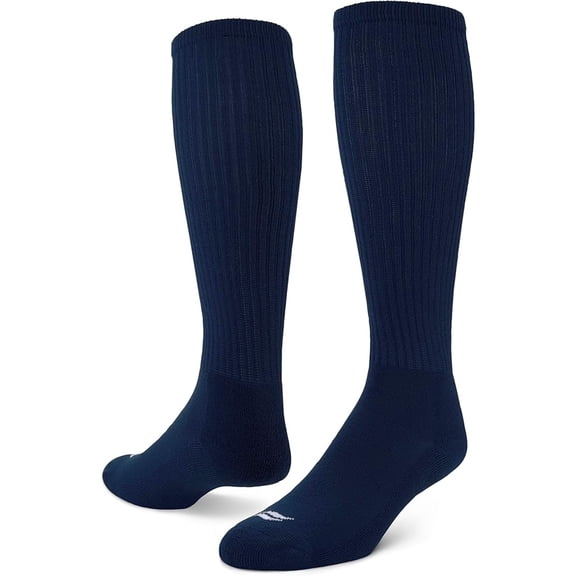 Sof Sole Soccer Over-The-Calf Team Athletic Performance Socks, Navy, Xsmall 9-13Y, 2 Pair