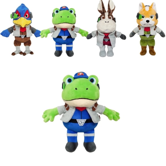 Soft 10 Inch Fox Star Plush Toy, Popular Game Character Stuffed Animal for Fox Star Fans & Collectors & Gifts,Slippy Toad