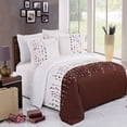 thumbnail image 1 of Soft 100% Brushed Microfiber 3 Piece Duvet Cover Set Embroidered - Full/Queen - Ellis, 1 of 2