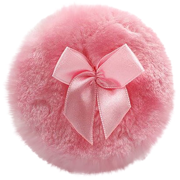 Soft 3.5 - Inch Baby Powder Puff with Bow, Reusable & Washable, Ideal for Baby, Children & Adult, Made of Soft Material for Gentle Skin Application