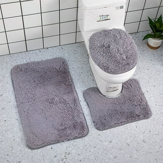 Gorilla Bathroom Rug Set Shower Curtain Bath Mat Pedestal Mat Toilet Lid  Cover 