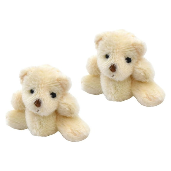 Soft 5cm Mini Joint Bear/Rabbit Dollhouse Ornaments Stuffed Toys :12 Dollhouse Decor , Bear