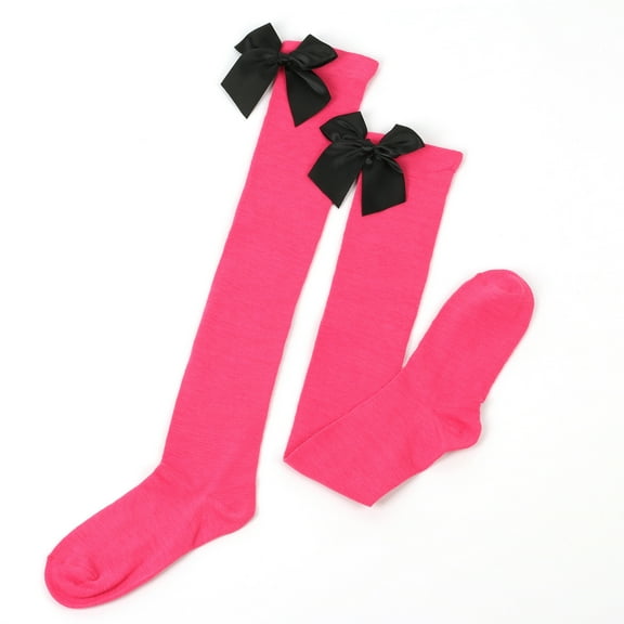 Soft Above Ankle Sock New Over Knee Socks Long Socks College Style High Socks Halloween Long Socks Style B-62 Pinky One Size