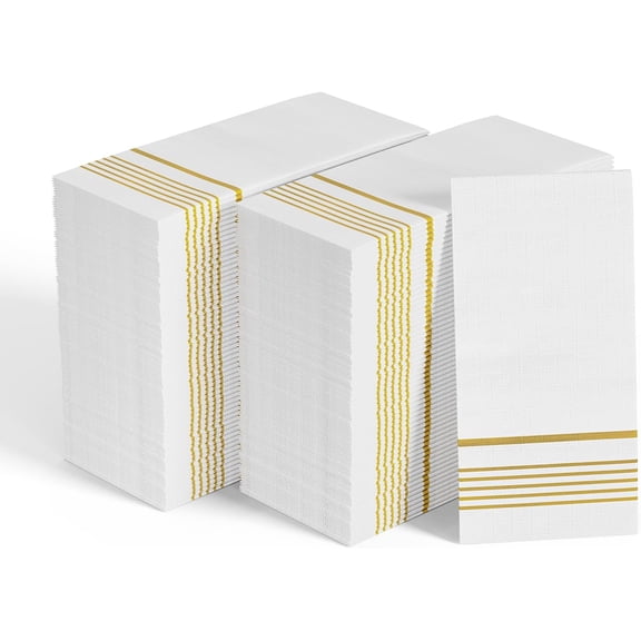 Soft Absorbent 3-Ply Disposable Paper Napkins for Party Dinner Wedding and Events as Guest Hand Towels