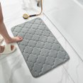 thumbnail image 1 of Soft Absorbent Bathroom Floor Mat | Machine Washable Slip-Resistant Sponge Pad | Super Water Absorbing Bath Rug for Wet Areas | 40x60cm Non-Slip Bath Mat for Bathroom Bedroom Living Room, 1 of 3