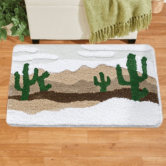 Soft Absorbent Bathroom Rug With A Non-slipss Backing Suitable For Bathroom Kitchen And Entryway Decor 23.6x15.7 Inches. O