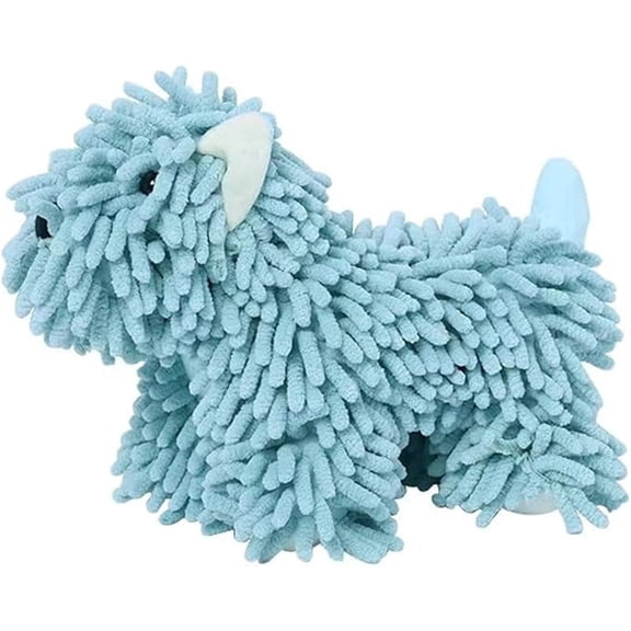 Soft Absorbent Chenille Ball Towel Quick Dry Hand Towels for Bathroom (Blue)