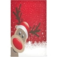 thumbnail image 1 of Soft Absorbent Reusable Kitchen Towels, Set of 1|28x18 in, Reindeer Red Riding Hood Snowflake Dining Kitchen Living Room Tea Towels Dish Towels Decorative Towels, 1 of 7