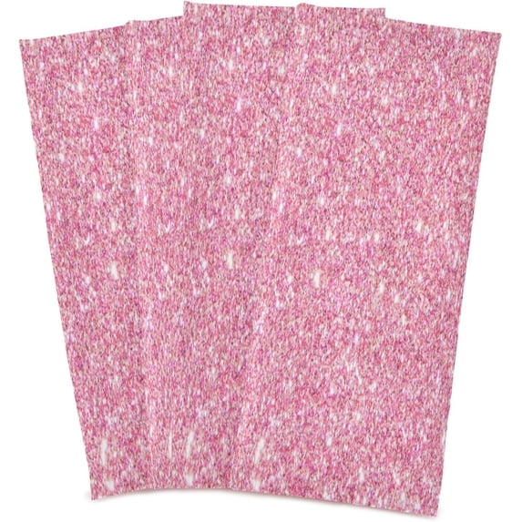 Soft Absorbent Reusable Kitchen Towels, Set of 4|28x18 in, Pink Glitter Texture Pattern Dining Kitchen Living Room Tea Towels Dish Towels Decorative Towels