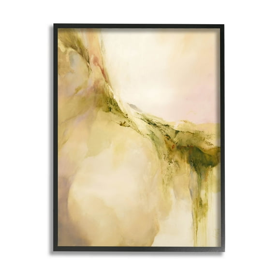 Soft Abstract Neutral Composition Abstract Graphic Art Black Framed Art Print Wall Art