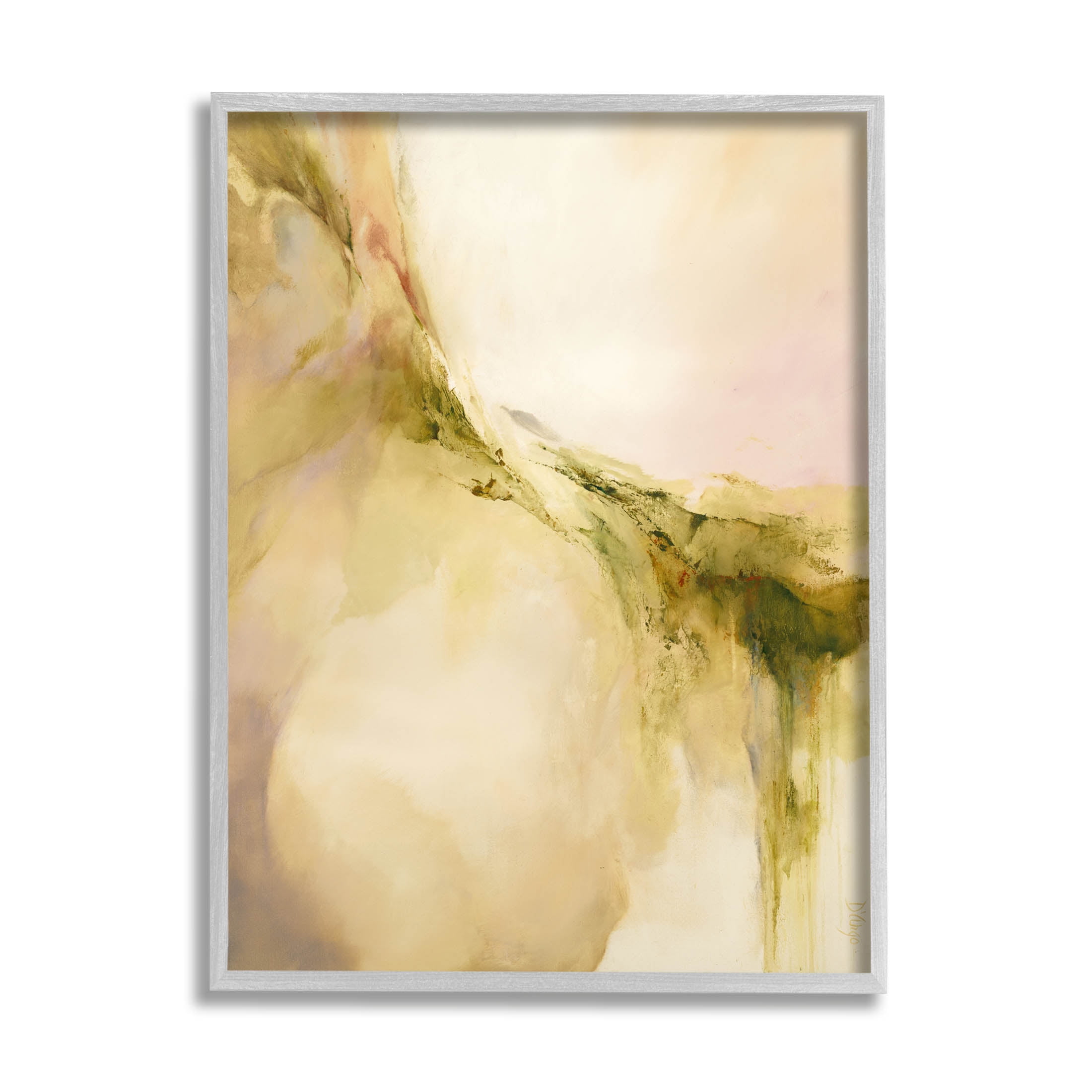 Soft Abstract Neutral Composition Abstract Graphic Art Gray Framed Art Print Wall Art