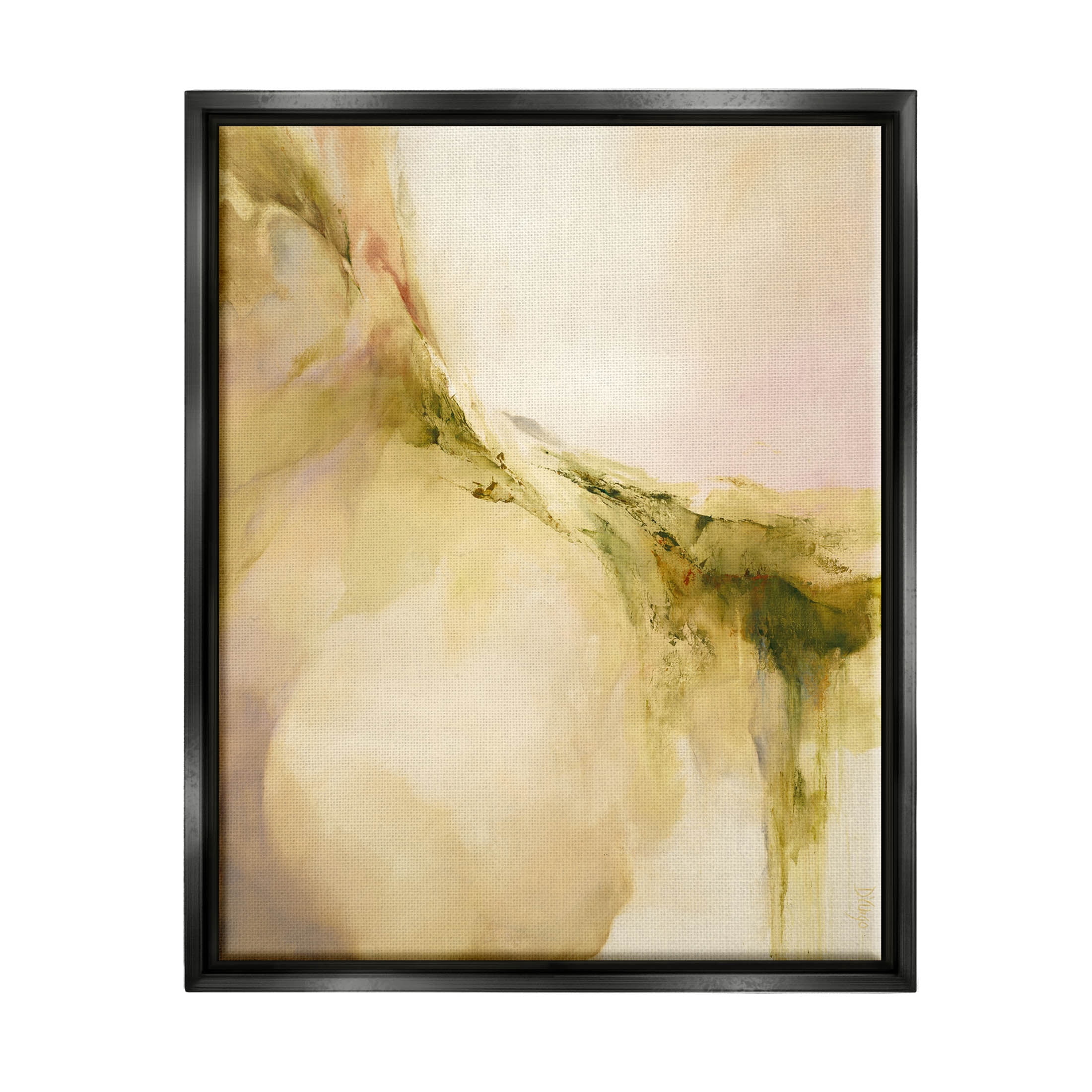 Soft Abstract Neutral Composition Abstract Graphic Art Jet Black Framed Art Print Wall Art