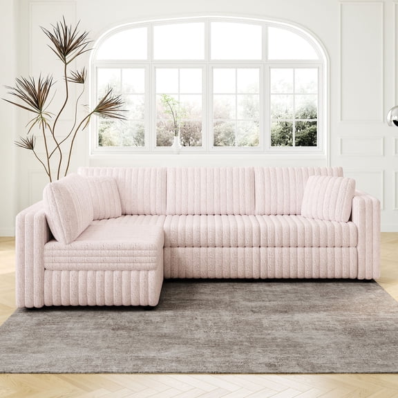 Soft Acrylic Imitation Rabbit Plush Sofa | Detachable and Washable Cushions, Fashionable Design | Experience Fine and Soft Sitting Feeling