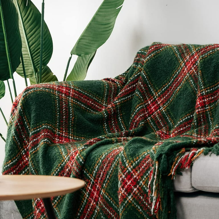 Christmas tartan blanket best sale