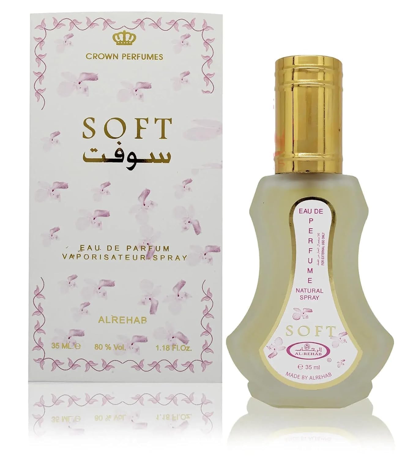 Al-Rehab Soft Eau de Parfum Spray for Women, 1.18 Ounce Vanilla 1.18 Fl Oz (Pack of 1)