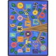thumbnail image 1 of Soft Alphabet Leaves Classroom Circle Time Rectangle Rug  7 ft. 8 in. x 10 ft. 9 in., 1 of 1