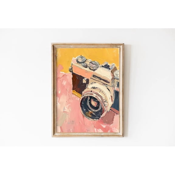 Soft Analogue Camera Wall Art Print Retro Y2K Photography Decor Unframed Paper Print