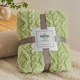 thumbnail image 1 of Soft And Comfortable Plush Blanket, Bed Blanket, Quilt, Matcha Green 150 * 200Cm Blanket - 1X Blanket, Cotton, 1 of 4