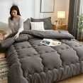 thumbnail image 1 of Soft And Comfortable Quilt Core, Thick Warm Quilt, 100% Cotton, All-Season Warmth, Modern Design, Family Use, Bedroom Decor, Luxurious Comfort TOPLIU, 1 of 5