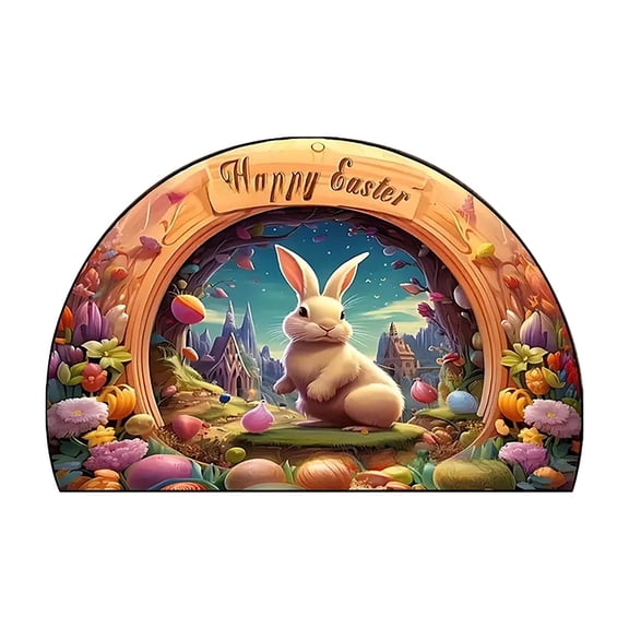 Soft And Dense Area Rug For Living Room Bedroom Floor Carpet With Modern Design Carpet 19.7"X31.5" Easter Decorations