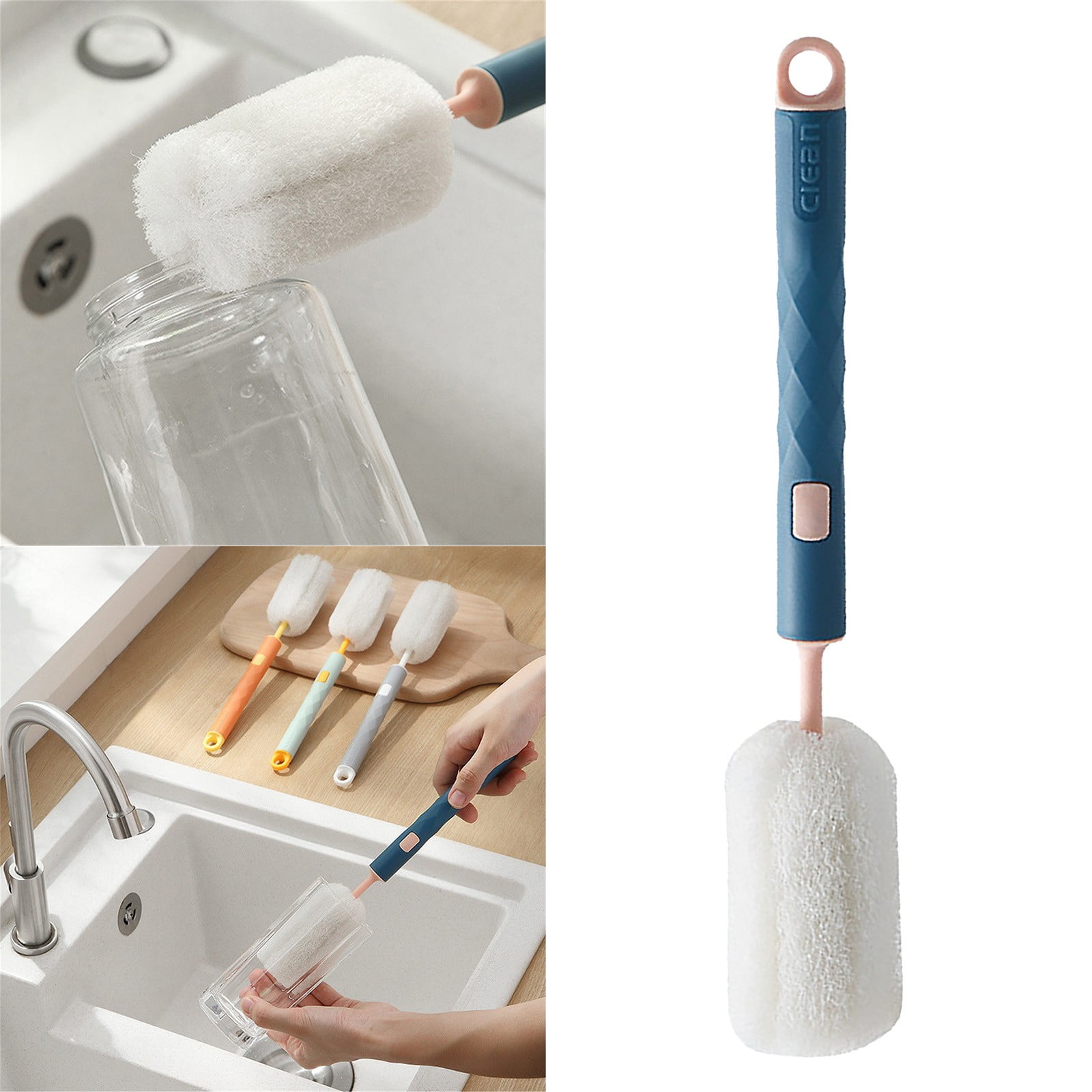 Soft And Easy To Clean Sponge Cleaning Brush Baby Bottle Sponge Brush Can Effectively Get Rid Of