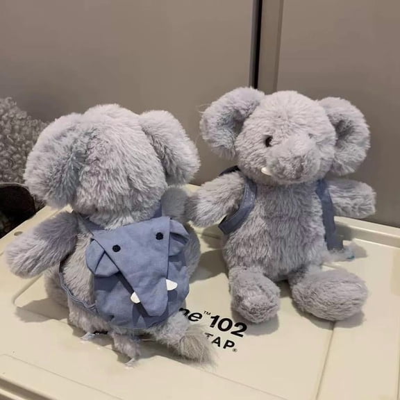 Soft And Soothing Plush Toys 22 Meter Backpack Elephant Plush Doll Fun Gift Idea
