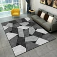 thumbnail image 1 of Soft And Stain Resistant Carpet, Feet Low Fuzz Area Rug For Bedroom,Living Room,Apartment.Non-Slip Backing Washable.Grey-White. 2x3ft, 1 of 6