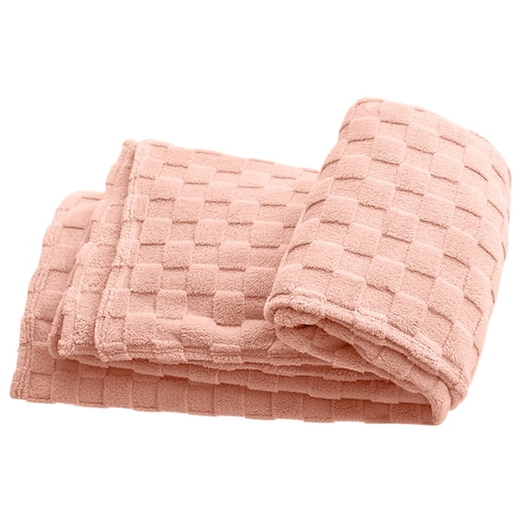 Soft And Warm Blanket, Lightweight Yet Cozy, Versatile Couch And Travel Blanket, Checker Pattern, for Bed, Sofa Couch Home Decor, Pink 4
