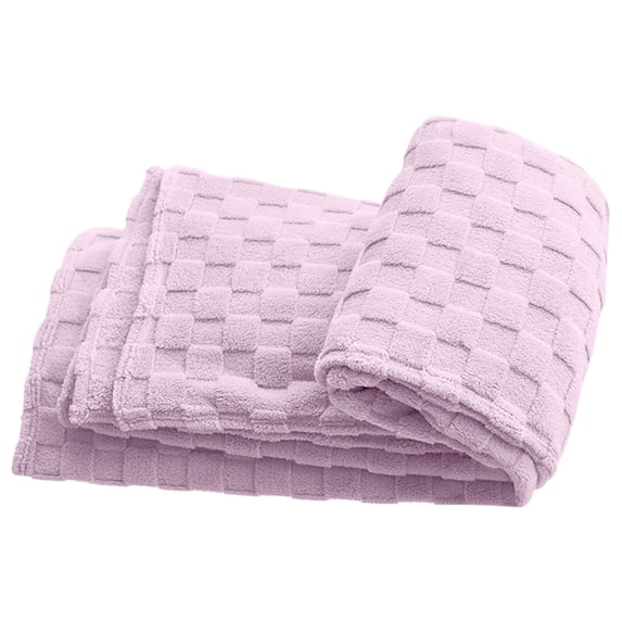Soft And Warm Blanket, Lightweight Yet Cozy, Versatile Couch And Travel Blanket, Checker Pattern, for Bed, Sofa Couch Home Decor, Purple 6