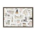 thumbnail image 1 of Stupell Industries Soft Angles Abstraction Brown Framed Floater Canvas Wall Art, design by Hannah Dawson, 21 x 31, 1 of 9