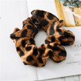 Soft Animal Leopard printing Hair Scrunchie Ponytail Loop Holder