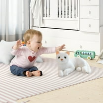 Realistic Calico Cat Stuffed Animal Toy Soft Cute Doll For Kids Birthday