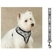 thumbnail image 1 of Soft Anti Pull Chest Plate Harness & Lead Combos for Dogs Matching Dog Sets !(Small Reflective Pawprint), 1 of 1