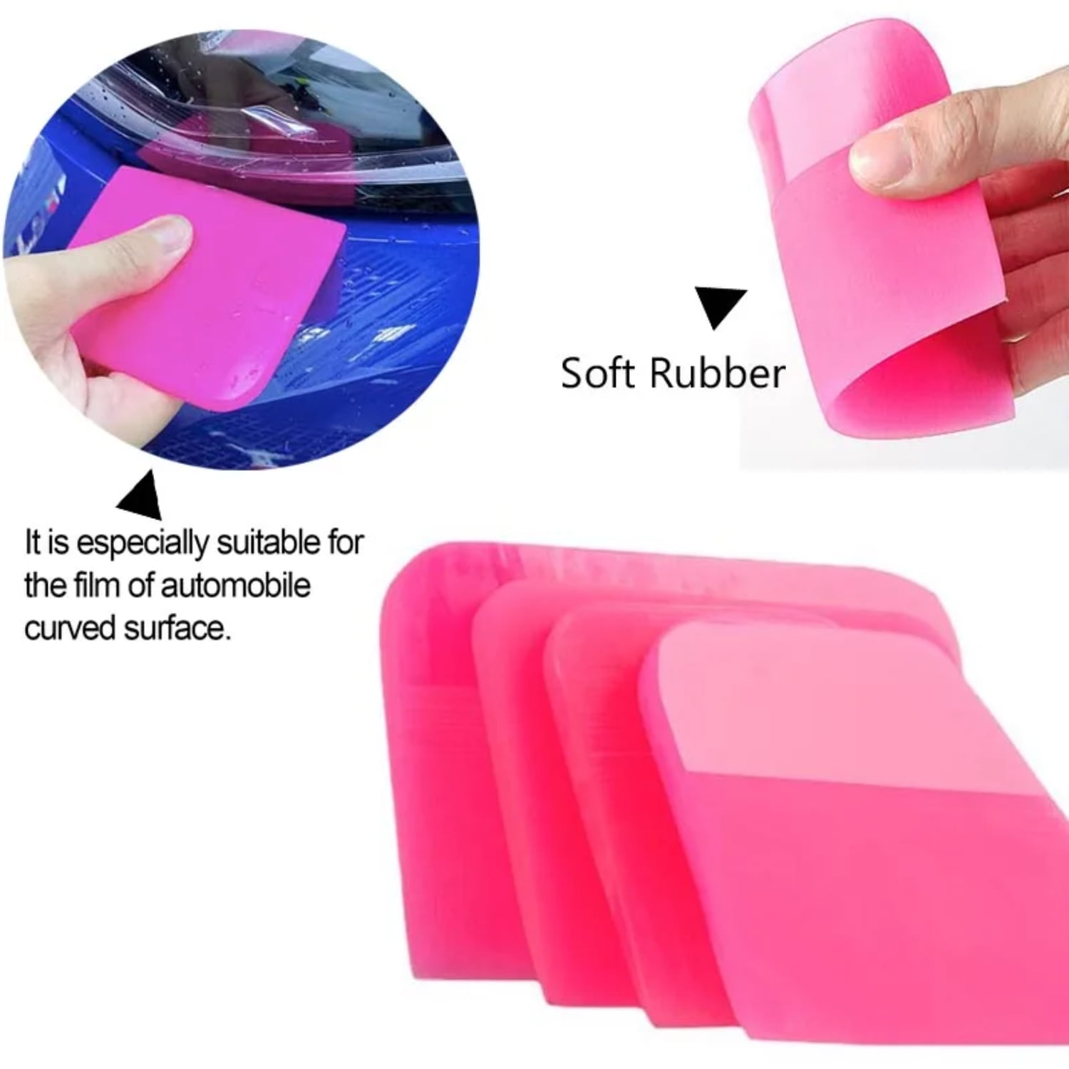 Soft Antiscratch TPU Coating Car PPF Squeegee Cleaner Glass Cleaning