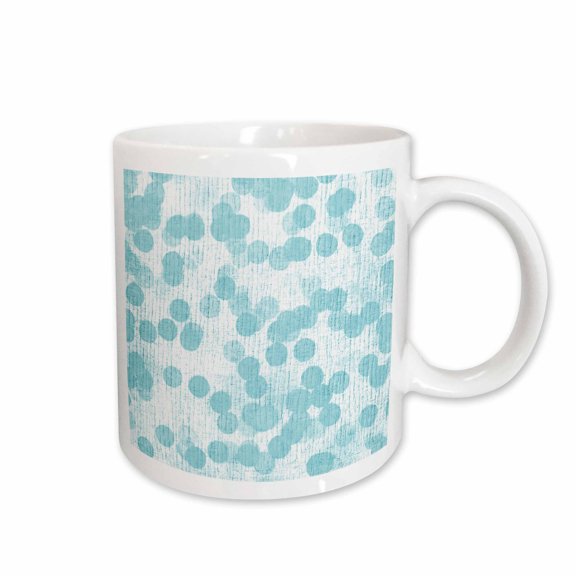 3drose, Soft Aqua Dots, 11oz Mug